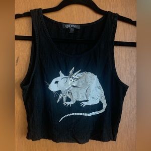 Punk Rat Black Tank Top